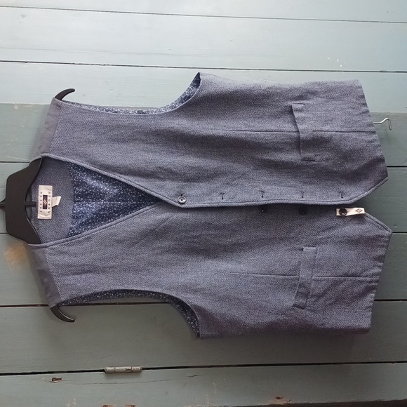 Joseph Abboud Other - JOSEPH ABBOUD soft textured blue waistcoat vest. 5 button. Sz L. UNISEX.